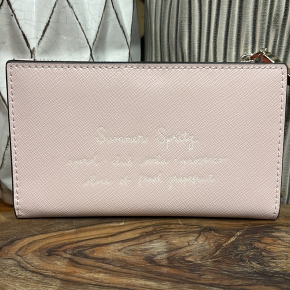 Kate Spade Novelty Tini Embellished Small Slim Bifold Wallet Spritz NWOT - Picture 4 of 16